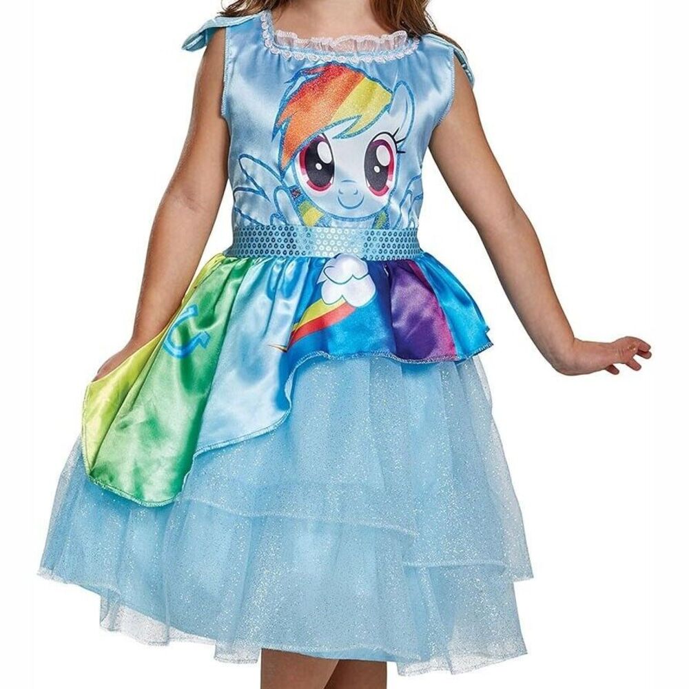 Rainbow Dash My Little Pony Costume Dress Blue Small (4-6X)